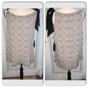 blouse with tie string at the left shoulder